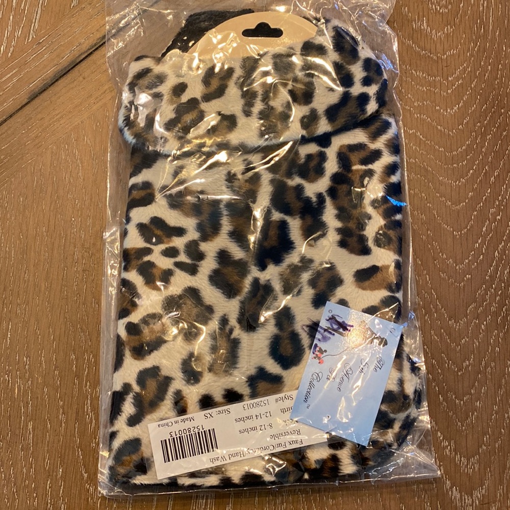 Dog reversible Faux Fur/Cordaroy reversible jacket